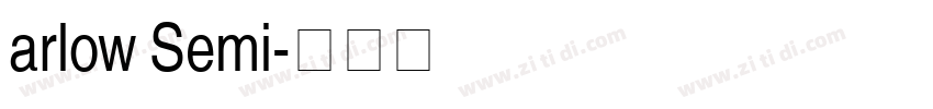 arlow Semi字体转换